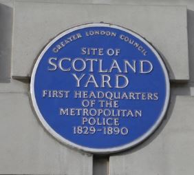 The former location of Old Scotland Yard (Whitehall Place, London)